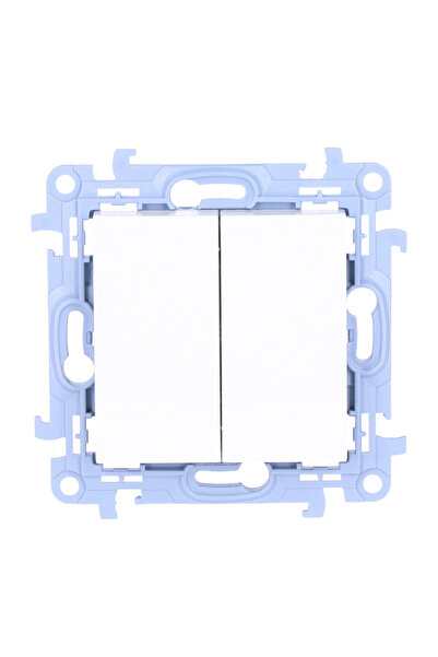 Other Double pushbutton module 10 AX 250 V screw terminals white Simon10