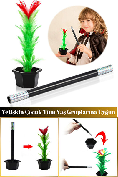 Tamsena Store Çiçek Çıkartan Sihirli Çubuk Sihirbazlık Şaka Oyunu