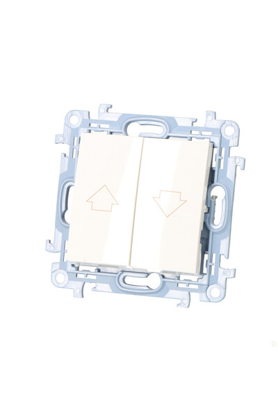 Other Shutter button module 10 A 250 V screw terminals white Simon10