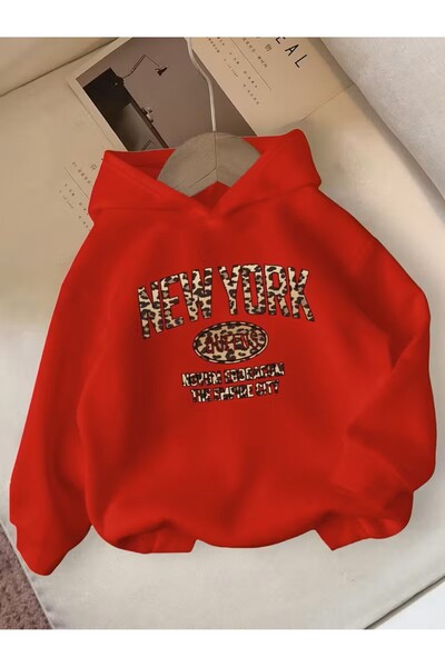 oneagılyazı Iarna cu glugă Swea tricou , Copii Leopard New York