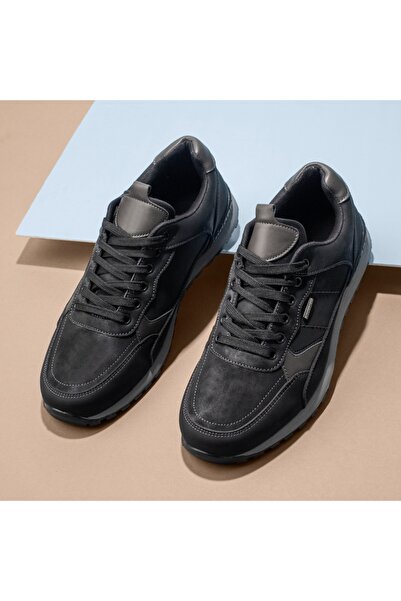 Modlet.ro Men's black lace-up sports shoes MOD11229