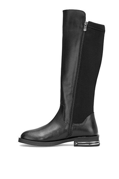 Mammamia D25Kc-2365 Women's Genuine Leather Classic Boots Black