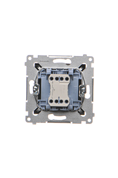 Other Single pushbutton without pictogram, 10AX 250V module, quick connectors, matt black, Simon54