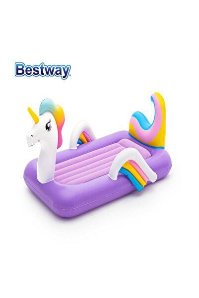 TSUMAB سرير هوائي قابل للنفخ على شكل يونيكورن من بيست واي للأطفال - مرتبة نوم ساحرة بتصميم ممتع