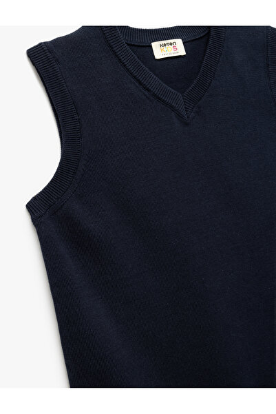 Koton Sleeveless V-Neck Knitwear Sweater