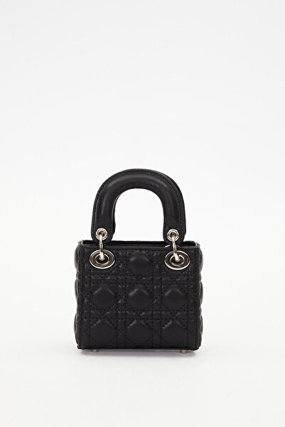 Levidor Black Mini Form Quilted Handbag