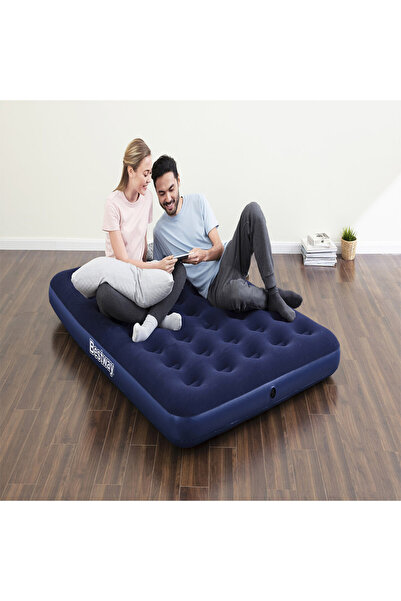 TSUMAB Bestway Inflatable Air Bed – Double Size Premium Flocked Mattress