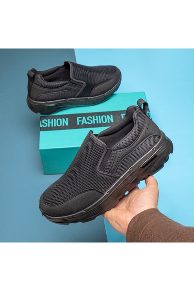 BMoD Pantofi sport negri din material textil pentru bărbați MOD13193