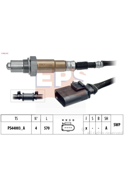 Eps Sonda Lambda Audi A6 C6/Q3 Vw Jetta 4
