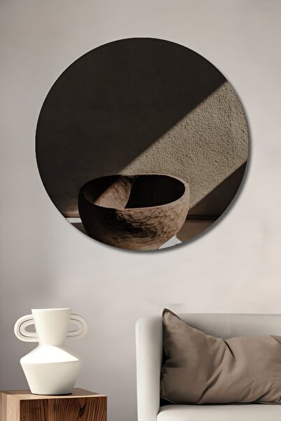 Teona Ahşap Dekoratif Ahşap Yuvarlak Tablo Gölge Oyunları