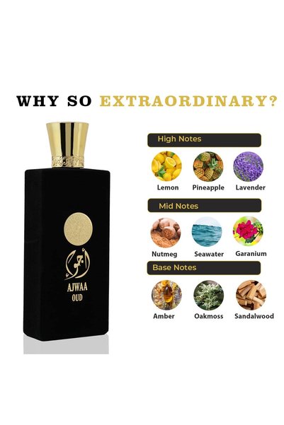Nusuk Ajwa Oud Black For Men Eau De Parfum 100ML