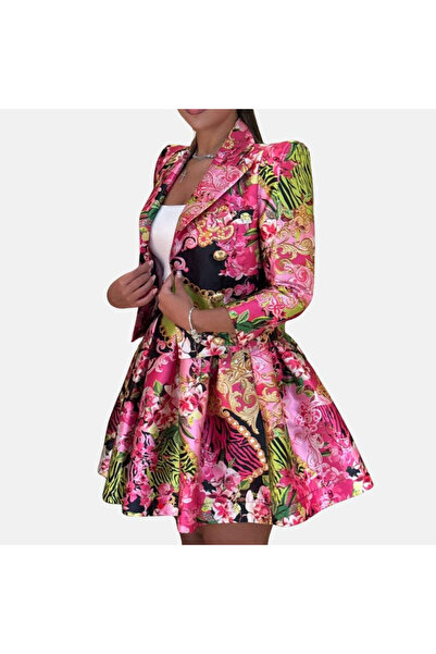 W Les Femmes By Babylon COMPLEU FEMININ ELEGANT CU PRINT FLORAL