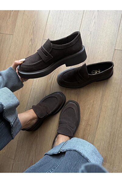 Naz Genç Ayakkabı HAKİKİ DERİ SÜET LOAFER