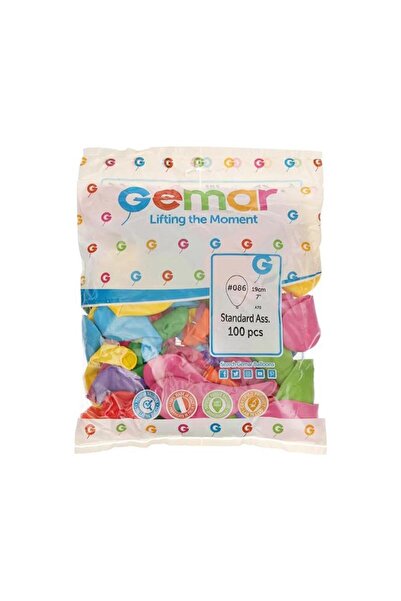 hak-iş oyuncak Colorful Balloon Set 19 cm – 100 Mixed Color Latex Balloons