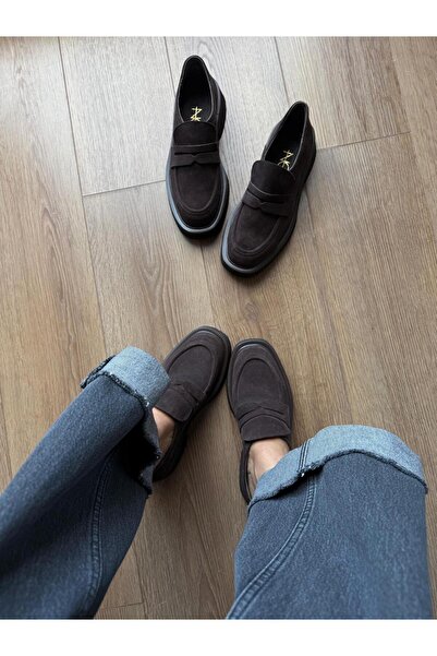 Naz Genç Ayakkabı HAKİKİ DERİ SÜET LOAFER