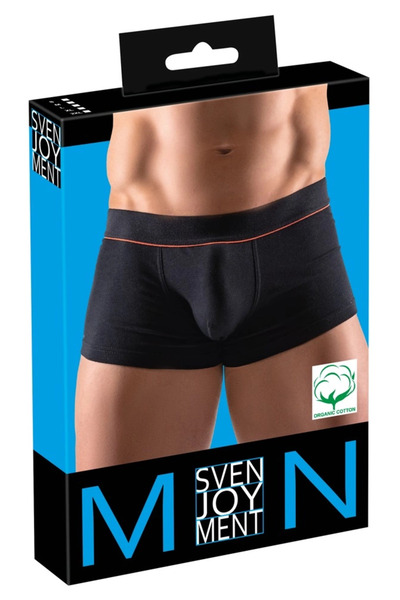 Other Svenjoyment - Black Men's Boxer Shorts With Red Thin Strap M