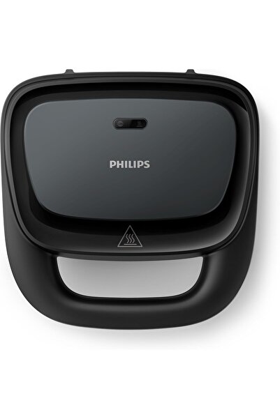 Philips Sandwich Maker - 750W, Nonstick Plates, On/Off Switch, Black - HD2330/90