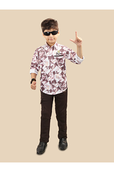 Ts Trends By Styli Printed Buttoned Shirt and Pant Set