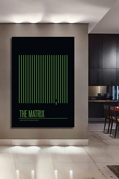 Teona Ahşap Dekoratif Ahşap Dikdörtgen Tablo The Matrix
