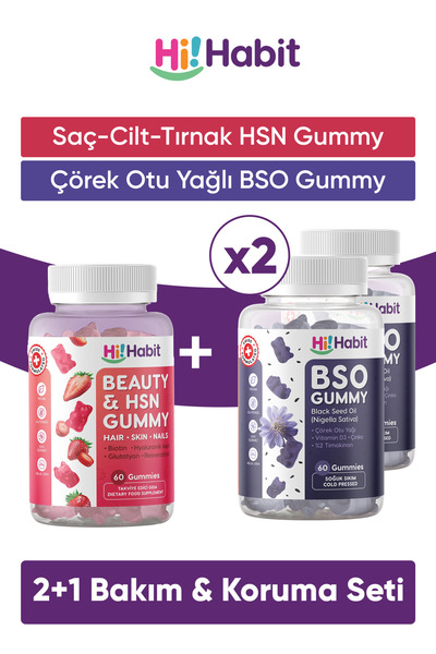 Hi Habit Hsn Hair, Skin and Nail Vitamin - Bso Black Seed Oil Supplement Food...