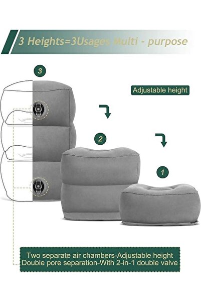 COOYA Pillow,Soft,durable,Achieve Unparalleled Comfort,Perfect for Our Leg Rest Home and Office Use(Grey)