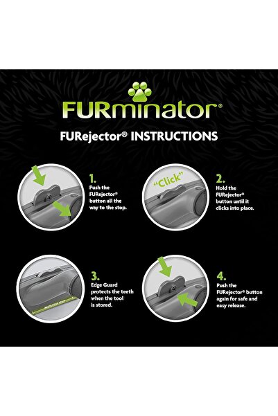 Furminator Deshedding-Tool Hund Größe L Kurzhaar - Hundebürste Für Große Hunde Zur Entfernung D