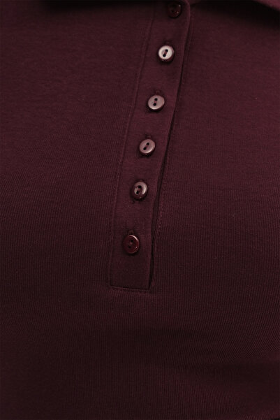 Addax Polo Yaka Düğmeli Bluz B1848