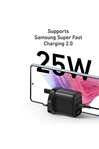 Anker 312 25W Wall Charger with Type-C Port - Black