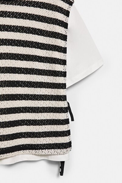 Pull & Bear T-shirt with contrast vest