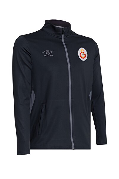 Galatasaray GS SWT 089 Orijinal Lisanslı Tam Fermuarlı Dik Yaka Siyah Antrenman Sweat Hediyelik Ahşa