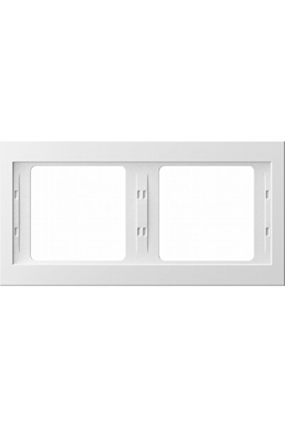 Other Ramă orizontală dublă, alb-zăpadă, K1, montare încastrată