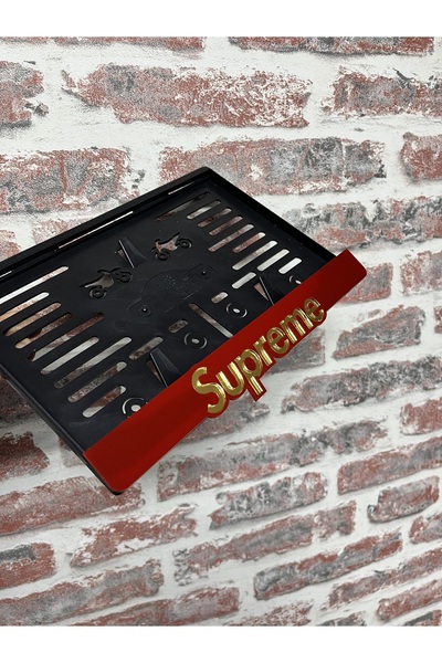 3ALAZERPLEKSİ SUPREME GOLD PLEKSİ MOTOR PLAKALIĞI