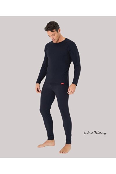 İntive Lingerie Top termic cu mânecă lungă pentru bărbați, negru, iarnă, cald...