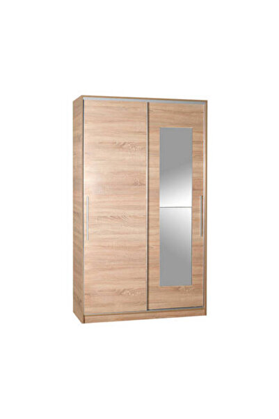 Adore Mobilya Elit Plus Aynalı Sürgülü Gardırop-Sonoma 120x207x52 cm (GxYxD)