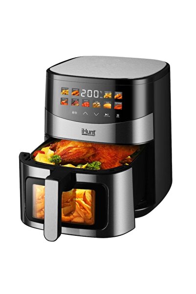 iHunt Friteuza cu aer cald Bro Air Fryer Ultra 6.5L, 1500W, 10 Programe Presetate, Ecran Color Touch