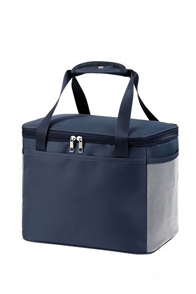 XIUWOO حقيبة غداء سميكة مقاومة للماء مصنوعة من رقائق الألومنيوم - أزرق