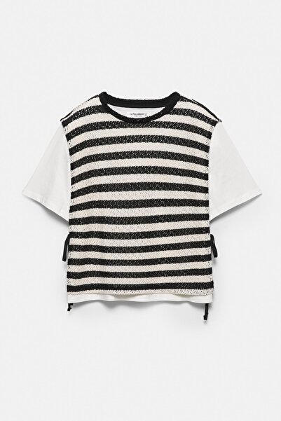 Pull & Bear T-shirt with contrast vest