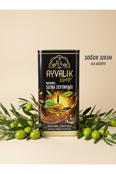 Zeytinim Doğal Ayvalık Koop Naturel Sızma Zeytinyağı 5L