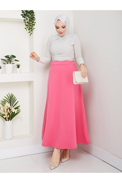 Wual giyim Women's Puff Scuba Skirt