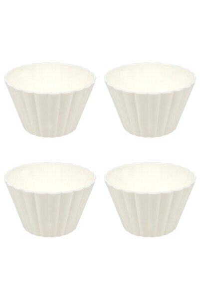 Vervo.ro pentru minți curioase Set of 4 bowls, 125 ml, Plastic, White