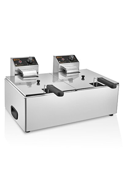 Çiftli Kapaklı 8+8 lt Elektrikli Fritöz