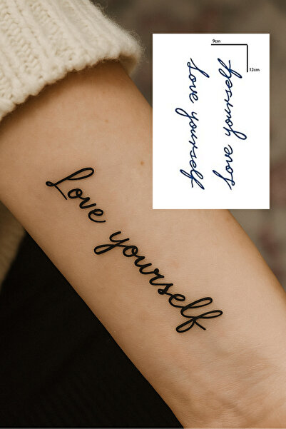 TAKIŞTIR Yazılı 12 Saat Sonra Kararan Geçici Dövme Tattoo