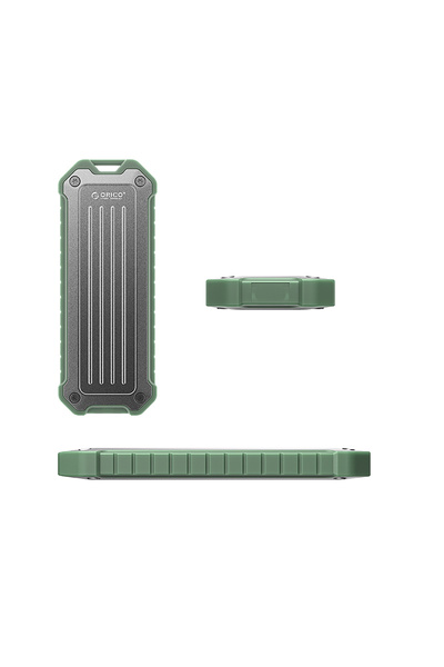 Other Wzmocnion kieszeń dyskowa taktyczna OTPX-G2 M.2 NVMe / SATA SSD USB-C - szaro-zielona