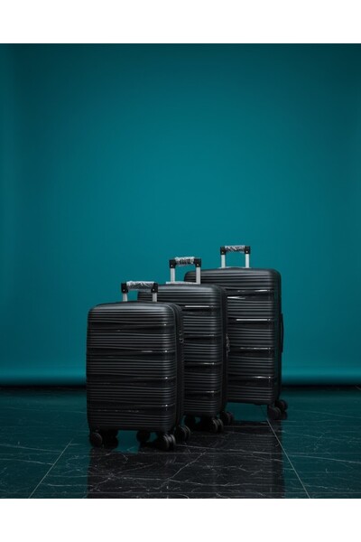 Generic 3-Piece Hardside Lightweight PP Luggage Set with 360° Spinner Wheels