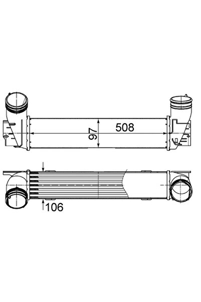 MAHLE Intercooler Compresor Bmw 3