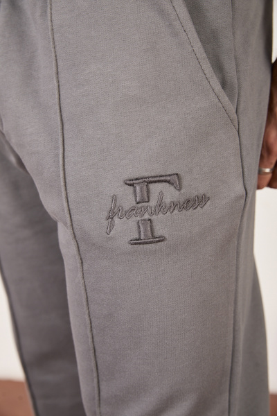 FRANKNESS JNS Men's Baggy Fit Relaxed Cut 3 Thread Sweatpants