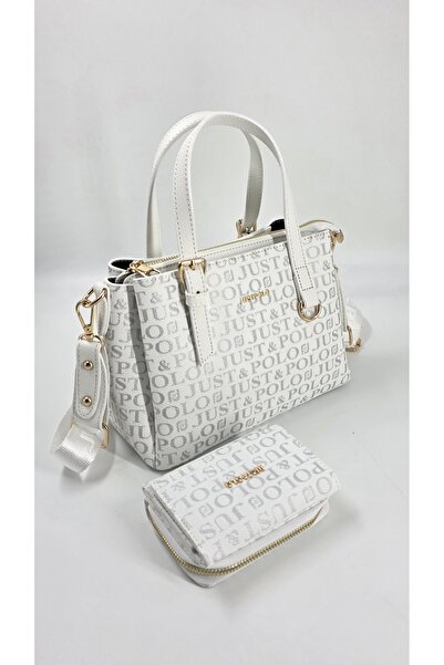 Just Polo Original Women's 3-Section Hand and Shoulder Bag Wallet Combination