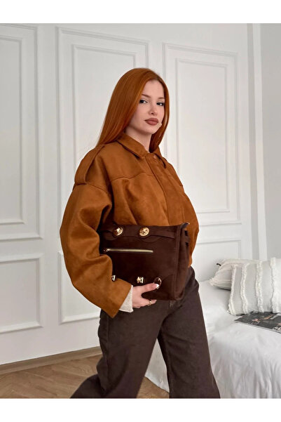 My Blog Jachetă din piele intoarsa Clara de culoare bronzata - 2929