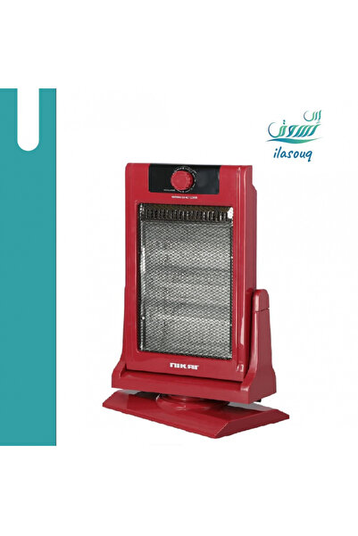 Nikai 3 Tube 1200W Halogen Heater - Red