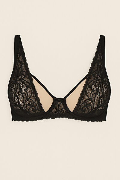 Hays Kadın Dantelli Balenli Kapsız Sütyen